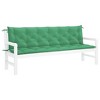 vidaXL Indoor/Outdoor Bench Cushions 2 pcs, Non-slip, Water-Repellent, Green 78.7"x19.7"x2.8" - 4 of 4