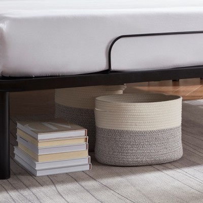 Queen Black Metal Adjustable Bed Frame with Wireless Remote