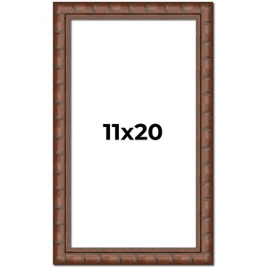 PosterPalooza | 11x20 Modern Bamboo Picture Frame, UV Acrylic, 5 Finishes - 1 of 4
