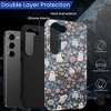 BONGEEK Case Compatible with Samsung Galaxy S23 Plus,Scratch Resistant Hybrid 2-Layer Hard Shell Bright Phone Case, Floral - 4 of 4