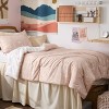 Bedsure | 2/3 Pcs Floral Printed Reversible Sage Green Comforter Set Queen Size Soft Designed Plants Pattern Bedding Set - 2 of 4