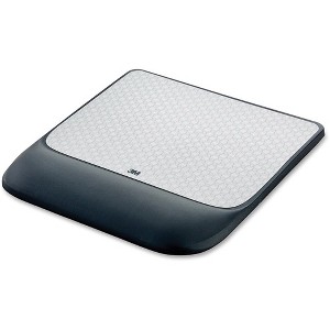 3M Precise Mouse Pad with Gel Wrist Rest - 0.7" x 8.5" x 9" Dimension - Black - Gel - 1 of 4