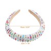 Unique Bargains Women's Luxury Sparkly Rhinestone Wide Headbands 2Pcs - 4 of 4