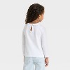 OshKosh B'gosh Toddler Girls' Peter Pan Collar Long Sleeve Shirt - White - 2 of 3