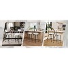 Height Bar Stools Set of 2/ Set of 4, Upholstered Counter Height Bar Chair with Round Seat - 4 of 4