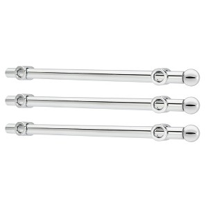 Rev-A-Shelf CVR-14-CR 14-Inch Metal Extendable Adjustable Designer Closet Hanging Valet Rod with Mounting Hardware, Chrome (3 Pack) - 1 of 4