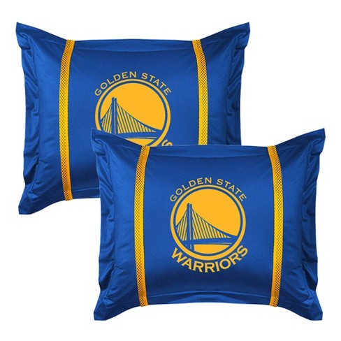 2pc Nba Pillow Sham Set Basketball Team, Golden State Bedding Set