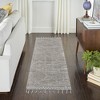 Nourison Asilah 2'2" x 8'2" Mocha Diamond Indoor Rug - 2 of 4