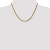Black Bow Jewelry 3.2mm, 14k Yellow Gold, Solid Beveled Curb Chain Necklace - 2 of 4