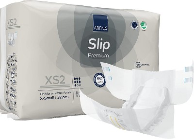 Abena Slip, Premium Incontinence Briefs, Level 2 Moderate Absorbency (Extra Small To Extra Large Sizes)