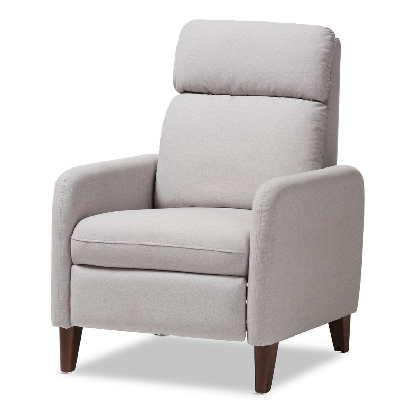 Casanova Mid - Century Modern Fabric Upholstered Lounge Chair - Baxton Studio, 1 of 14
