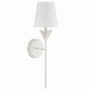 Crystorama Lighting Broche 1 - Light Sconce in  Matte White - 3 of 4