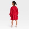 Latino Heritage Month Kids' Long Sleeve Girls' Dress - Red - 2 of 3