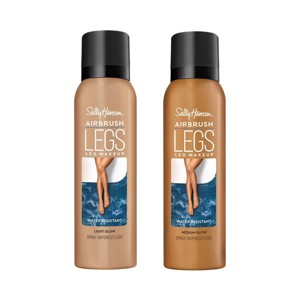 Sally Hansen Airbrush Legs Makeup Spray Duo Pack - Light & Medium Glow - 8.8 fl oz - 1 of 3