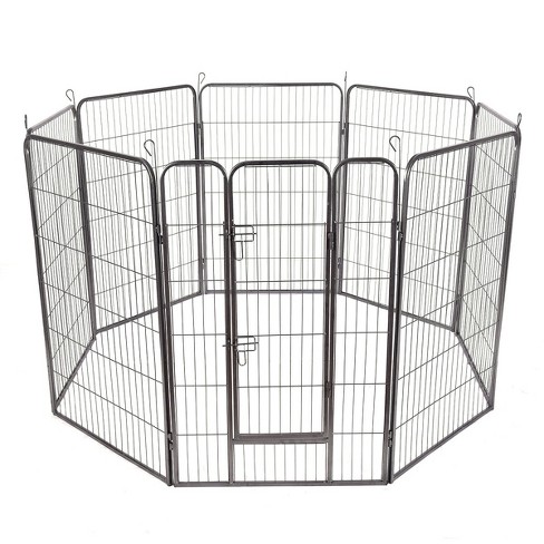 Costway 48 8 Panel Pet Puppy Dog Playpen Door Exercise Kennel