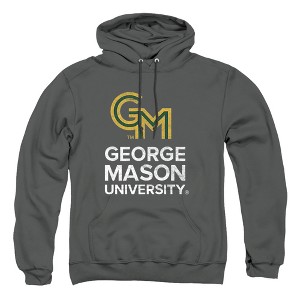 Men's George Mason University Official Distressed Primary Logo Pull-Over Hoodie - 1 of 4