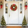 24" Christmas Wreath with Pine Cones , Front Door Christmas Wreath, Winter Christmas Decoration for Window Door Indoor Outdoor - 2 of 4