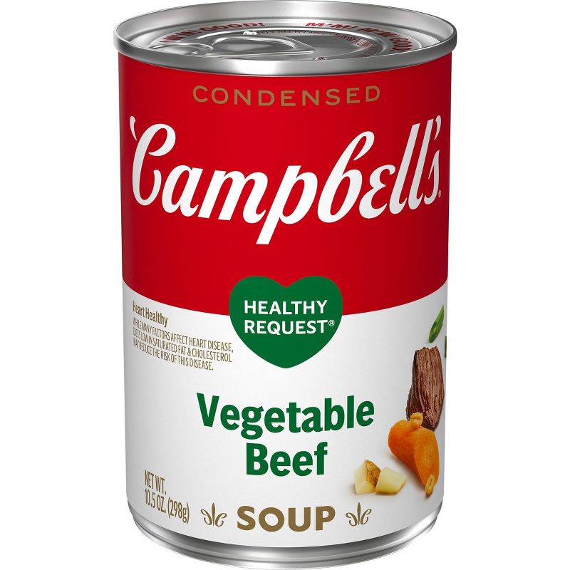 Campbell&#39;s Condensed Healthy Request Vegetable Beef Soup 10.5oz, 1 of 8