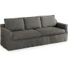 Vipbear 93'' 3-seater sofa with deep seats, modern upholstered sofa with wide armrests, detachable Chenille cover, sofa living room, apartment, grey - 4 of 4