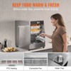VEVOR Hot Box Food Warmer, 4-Tier Concession Warmer with Water Tray, 4 Pans, Single-door and Adjustable Shelves, Stainless Steel Food Warmer Cabinet - 4 of 4