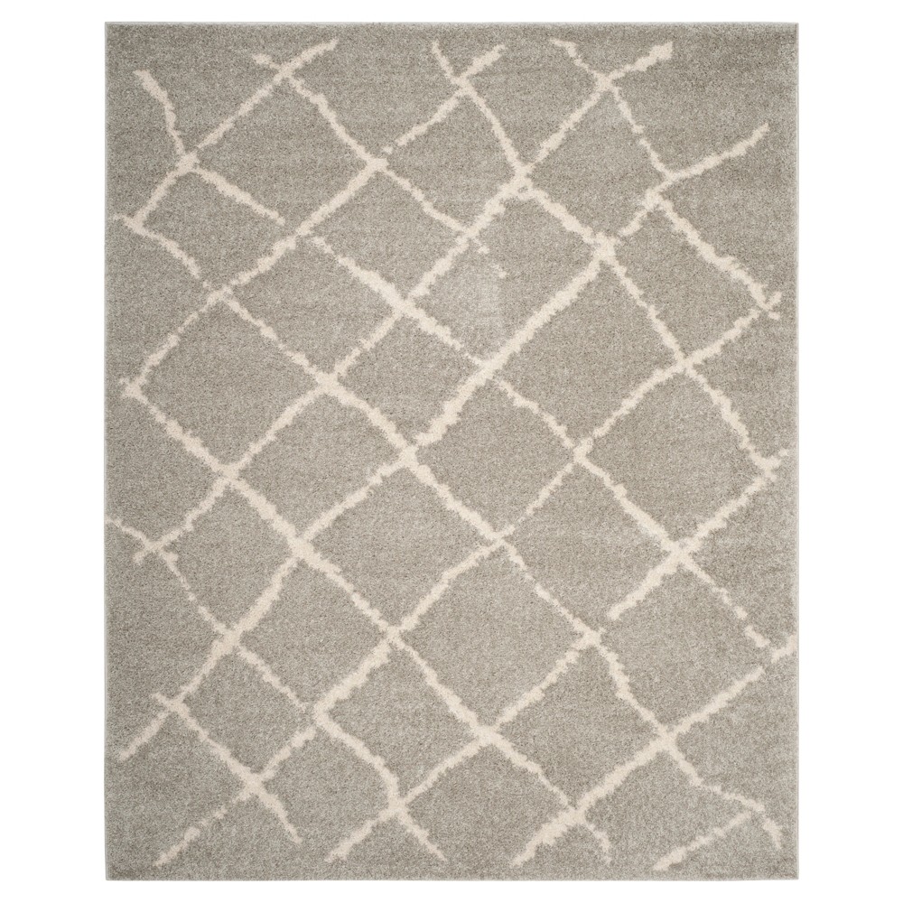 Light Gray Trellis Loomed Area Rug 8'x10' - Safavieh