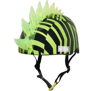 Krash! Dazzle LED Lighted Mohawk Youth Helmet - Green