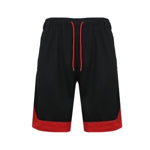 Jump Start Men's Mesh Quick Dry Athletic Performance Shorts - 1 of 4