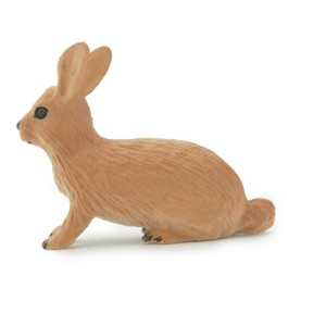 Collectible Wildlife Gifts | Rabbit, Hare, Bunny Rabbits, Museum Quality, Hand Painted, Rubber Animal, Toy, Realistic, Model, Gift,    2"  CH694 BB173 - 1 of 4