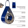 Good Directions Steel Rain Drop Fly-Thru Blue Novelty Bird Feeder 10" - 2 of 4