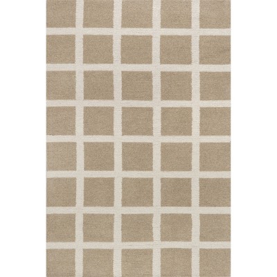 Frenshe Interiors x Rugs USA - Nepenthe Checked Wool Indoor Area Rug