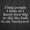 Womens I Hug People I Hate T Shirt Funny Anti Social Anger Tee For Ladies - Crazy Dog Women's T Shirt - 2 of 4