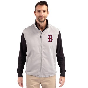 Boston Red Sox Cutter & Buck Charter Eco Full-Zip Mens Big & Tall Vest - 1 of 1