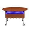 Anybear Round Lift-Top Coffee Table with Wheels and Multi-Color Lighting - 4 of 4