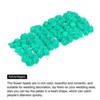 Unique Bargains Mini DIY Craft Decoration Artificial Rose Flower Head 72 Pcs Lake Blue - 4 of 4