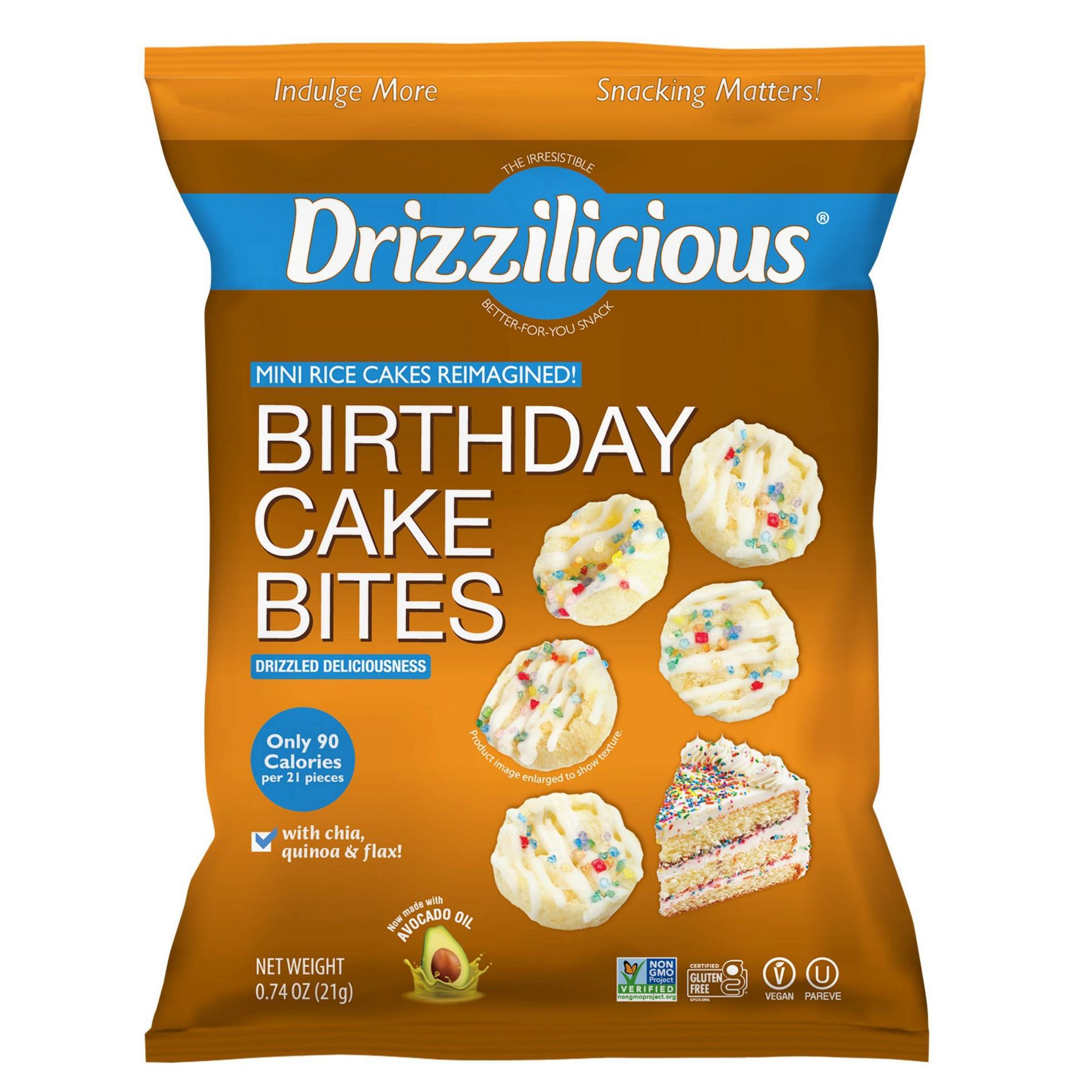 Drizzilicious Rice Cake - 0.74oz