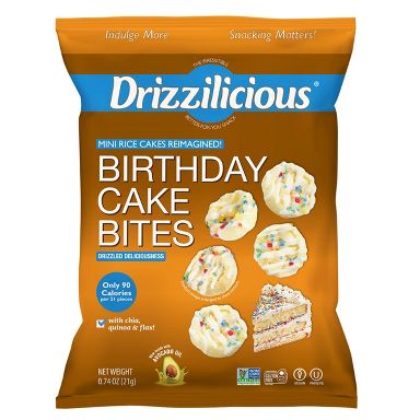 Drizzilicious Rice Cake Birthday Cake - 0.74oz