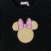 Disney Mickey and Friends Toddler Kids Girl Dresses Short Sleeve T-Shirt Bodycon Dress Black - 2 of 4