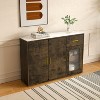 NicBex Modern Buffet Sideboard Cabinet with Drawer and 3 Doors Freestanding Kitchen Storage Cabinet - 4 of 4
