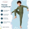 City Threads Boys USA-Made Soft & Cozy Thermal Long Johns 2-Piece Set - Warm Base Layer & Loungewear - 2 of 4