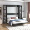 Mjkone Modern Space-Saving Wall Bed,Queen Size Murphy Bed - 3 of 4