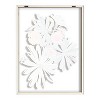 Kate and Laurel Blake Flowers on Glass 2 Whole Flowers Framed Printed Art by Jessi Raulet of Ettavee, 24x32, Natural - 4 of 4
