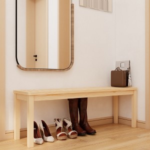 Vynxaria 52£¢Shoe Bench Solid Wood bedroom Bench Modern Design for Entryway, Hallway, Living Room, Closet, Front Door Entrance, Foyer - 1 of 4