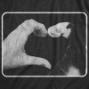 Womens Hand Paw Heart T Shirt Funny Cute Kitten Feline Lovers Tee For Ladies - Crazy Dog Women's T Shirt - 2 of 4