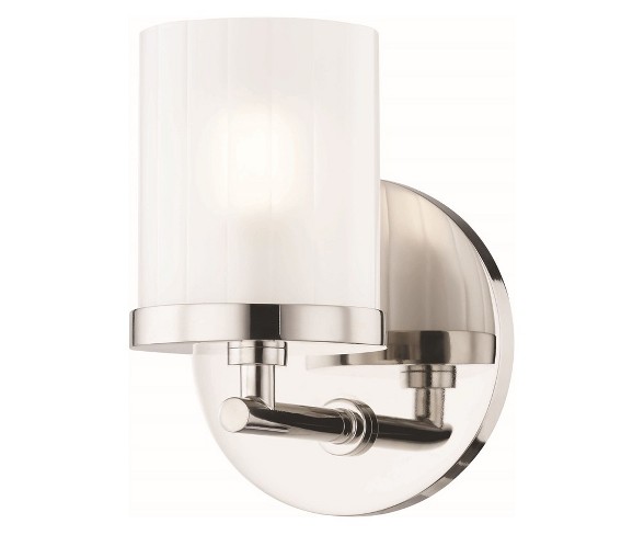 1pc Ryan Bath Light Brushed Nickel - Mitzi by Hudson Valley