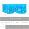 INSPIRE CHIC Women Clear Waist Belts, Wide Transparent Round Buckle PVC Waistband Belt for Dress - 4 of 4