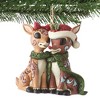 Jim Shore 3.0 Inch Rudolph & Clarice Ornament Traditions Red-Nosed Reindeer Tree Ornaments - 3 of 3