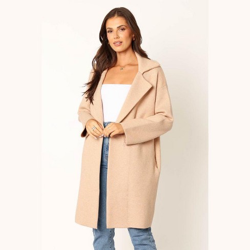 Trina Button Front Trench Coat - Beige - Petal & Pup USA