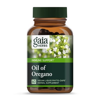 Gaia Herbs Oil of Oregano - Immune and Antioxidant Support Supplement with Oregano Oil, Carvacrol, and Thymol