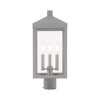 Livex Lighting Nyack 3 - Light Post Light in  Nordic Gray - 3 of 4