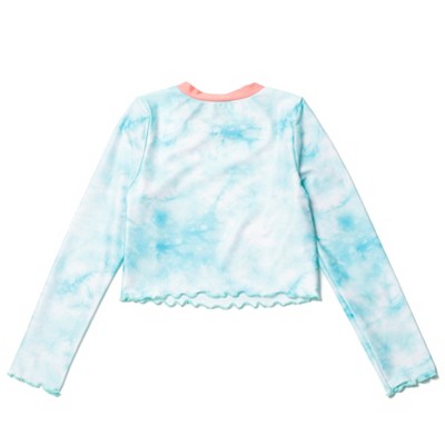 Star Wars The Child Big Girls Rash Guard and Swim Bikini Bottom Tie Dye Blue 14-16 — фото 4